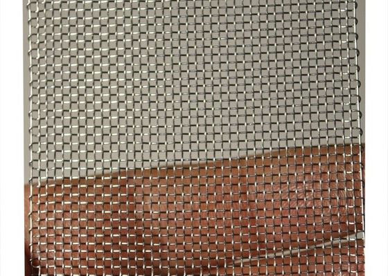 SS 316 Woven Copper Wire Mesh Screen 2mm diameter Edge Wrapped